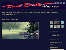 Tablet Screenshot of davebeckettartcanada.com